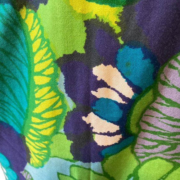 THE WHITE LOTUS: 1960s-70s Keone Sportswear Flowered Maxi Dress - Picture 6 of 9